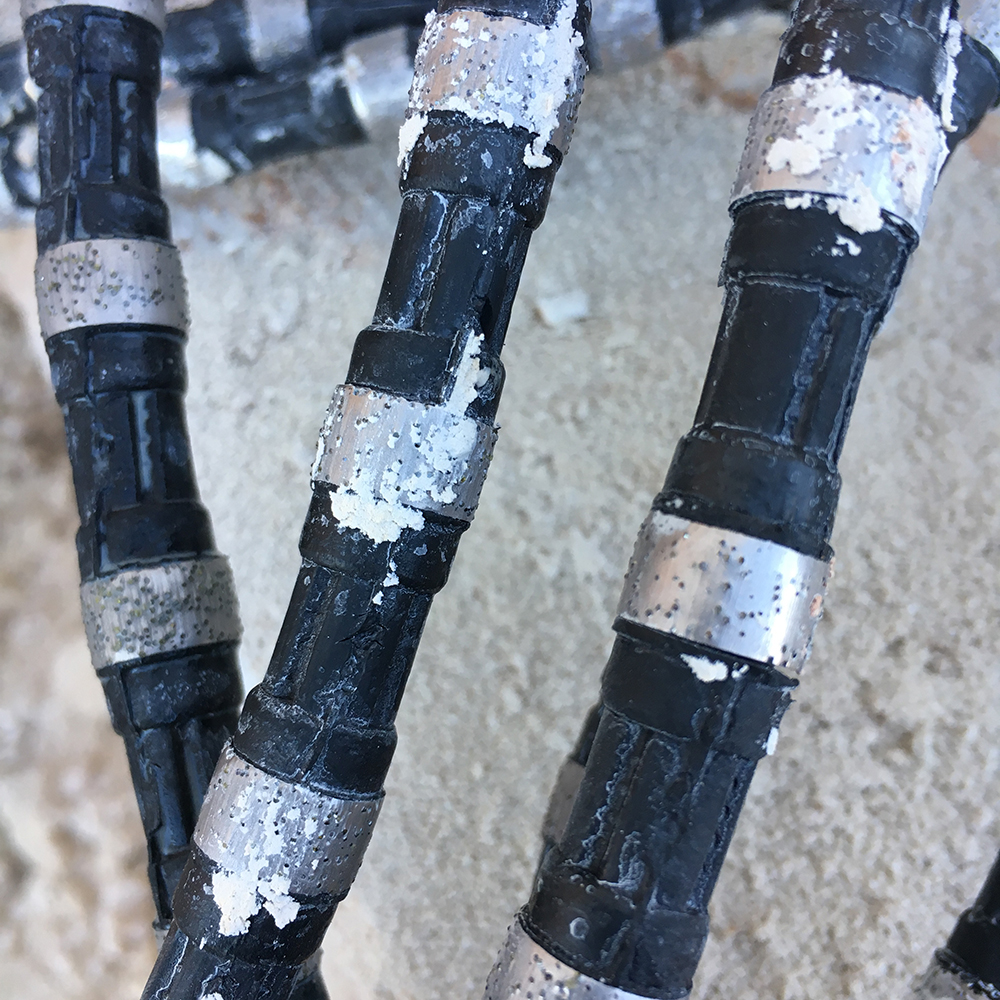 Serra de fio diamantado bloco esquadria ferramentas de corda para corte de pedra granito rocha serra de fio diamantada
